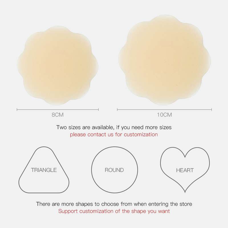  Flower Silicone Breast Petals